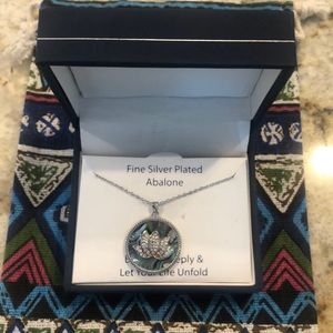 Olivia and Jackson Fine Silver Plated Abalone